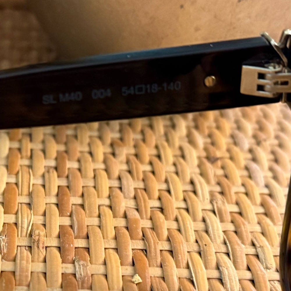 Saint Laurent SL M40 55mm Oversized Sunglasses Havana Brown NWT + Case - Picture 12 of 12